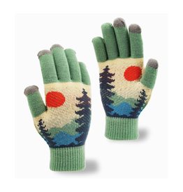 Forest Glow Knit Gloves