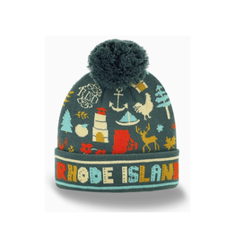 Rhode Island State Icon Beanie - Emerald