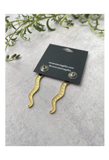 Golden Snake Stud Earrings (ravenstone) Golden Snake Stud Earrings (ravenstone)