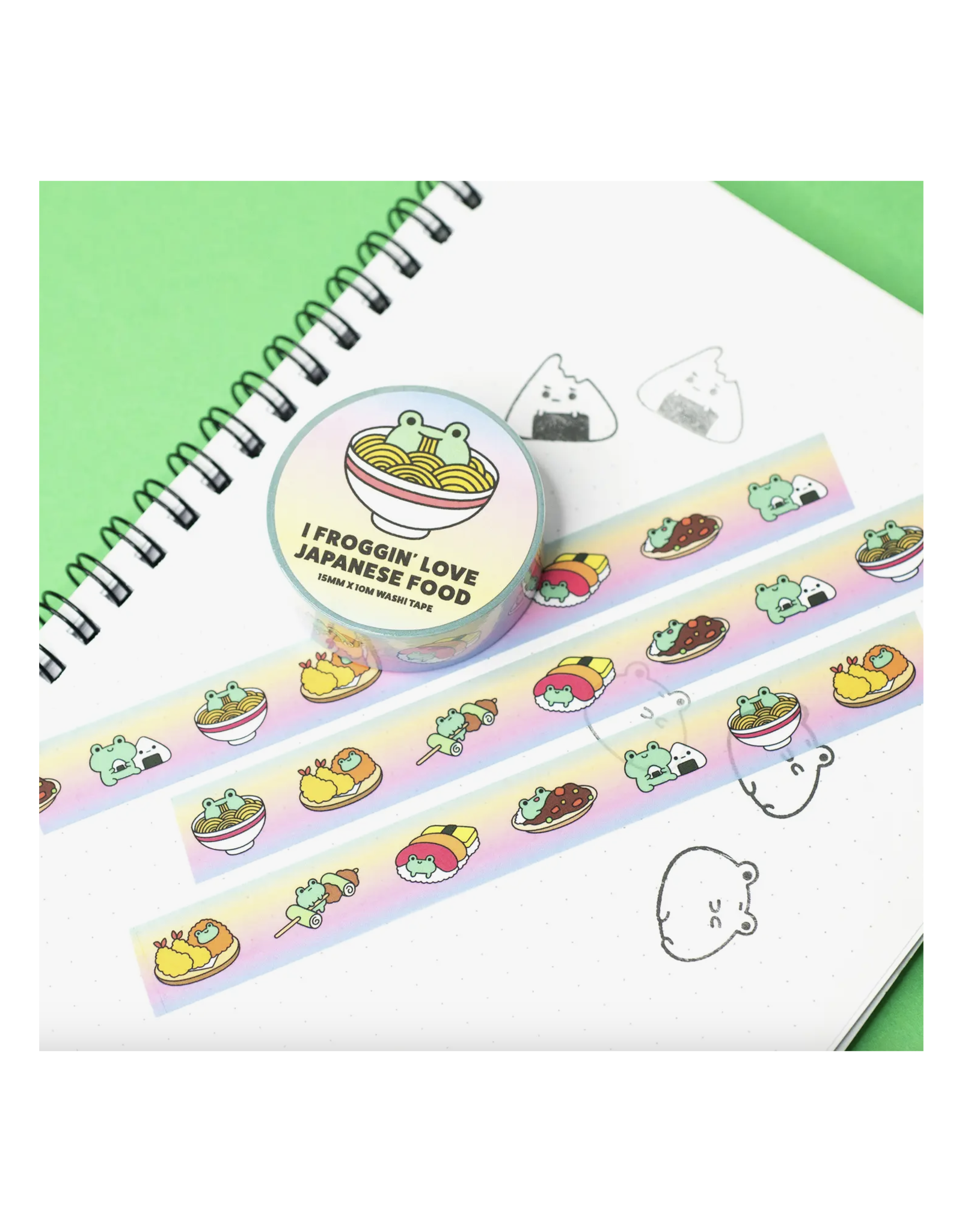 I Froggin Love Japanese Food Washi Tape
