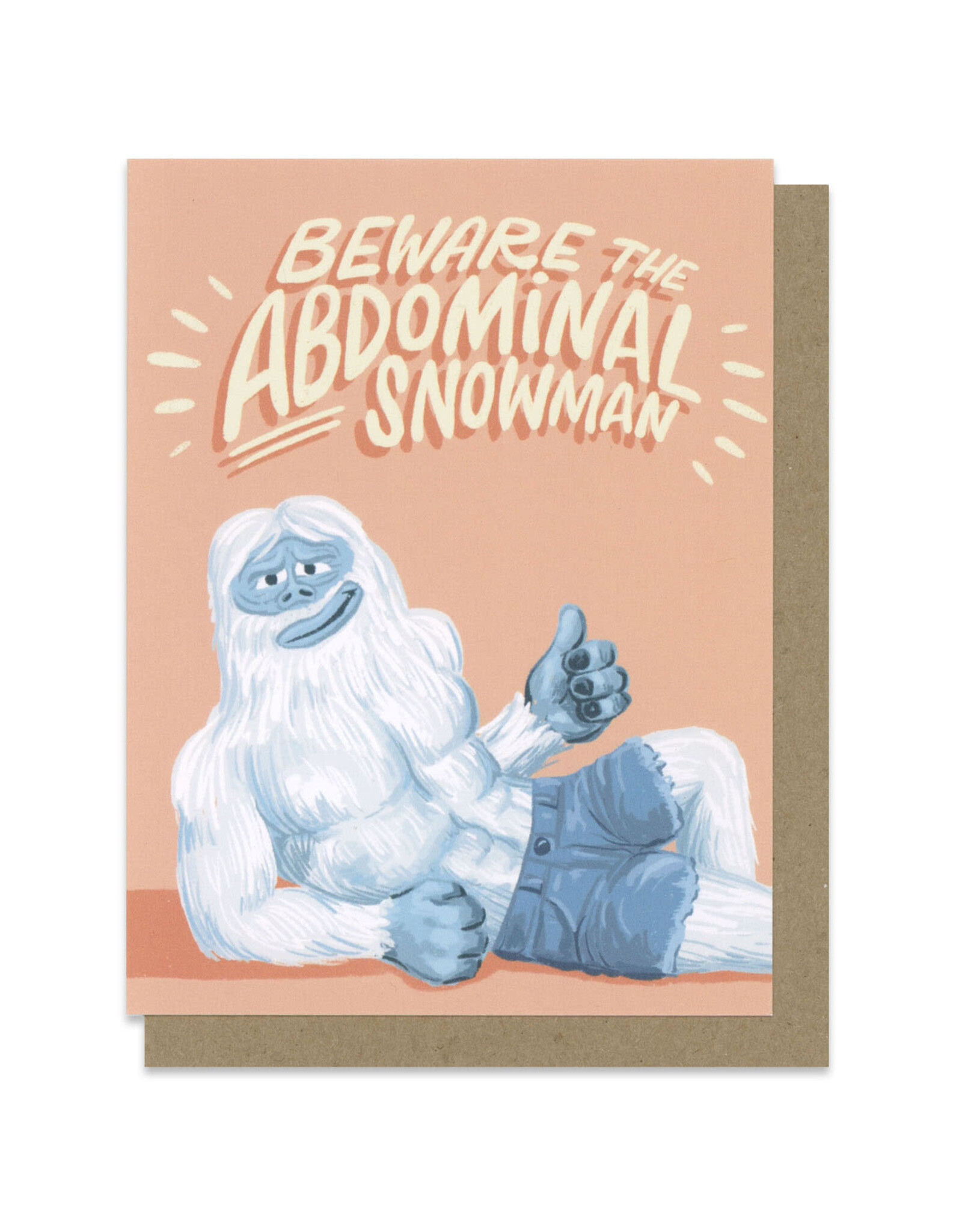 Abdominal Snowman Greeting Card Box Set of 6