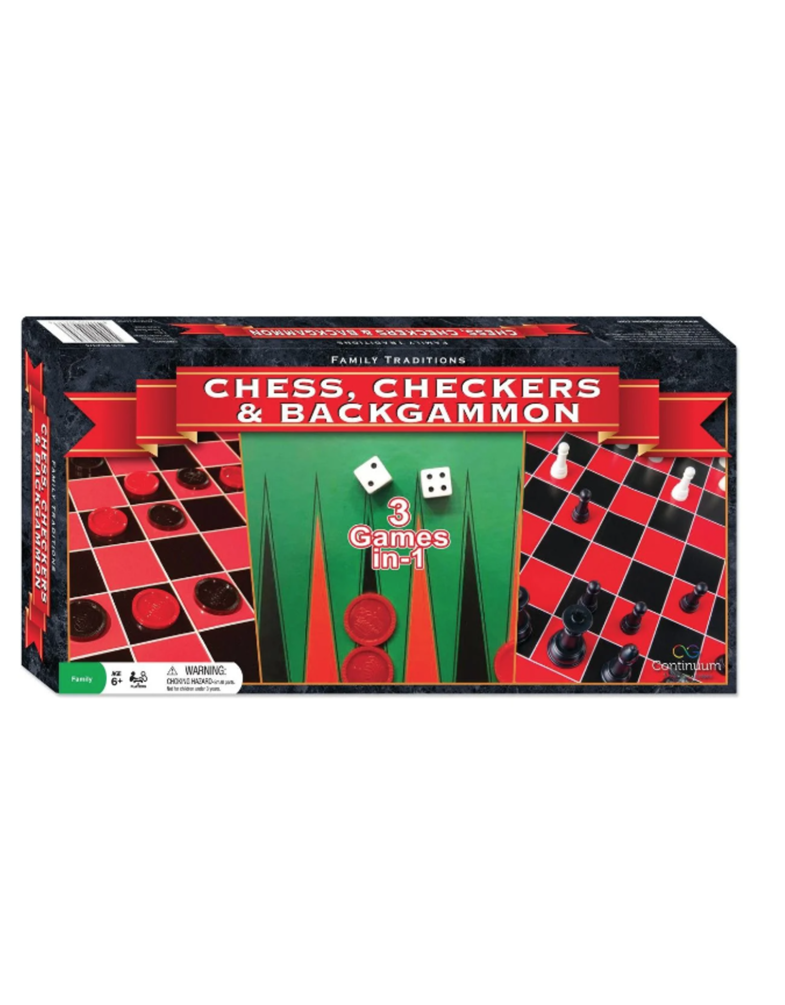 3 in 1 - Chess, Checkers, and Backgammon - Seconds Sale