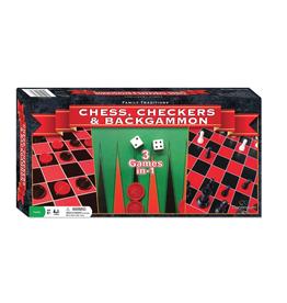 3 in 1 - Chess, Checkers, and Backgammon - Seconds Sale