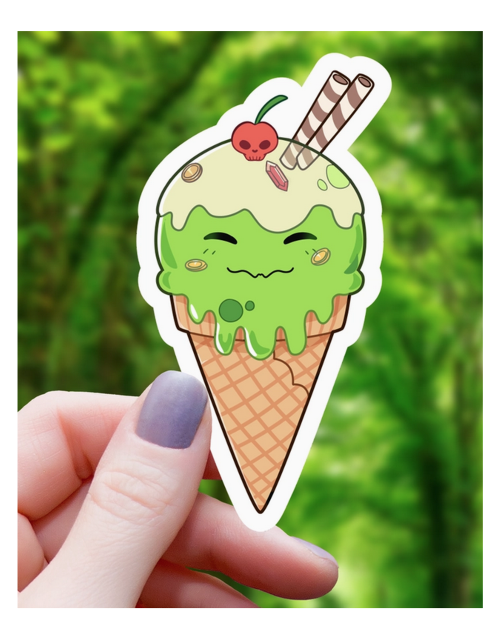 Gelatinous Ice Cream Sticker*