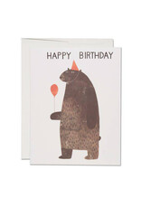 Happy Birthday Party Bear Greeting Card