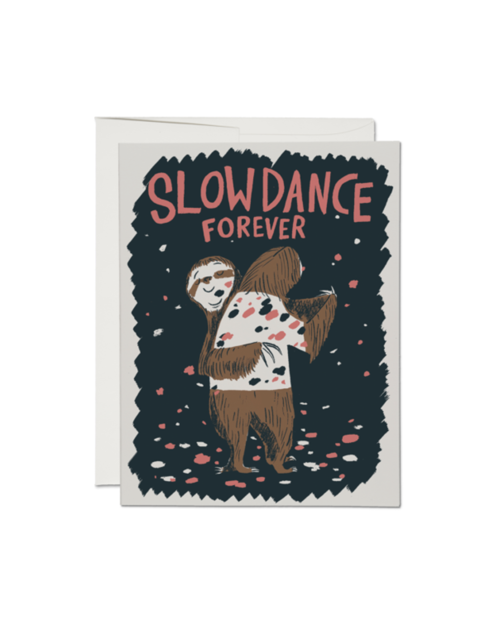 Slow Dance Forever Sloths Greeting Card