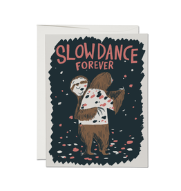Slow Dance Forever Sloths Greeting Card
