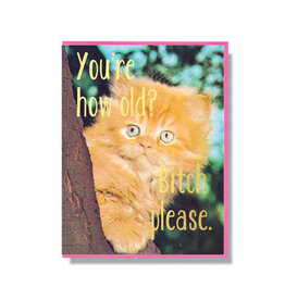 You're How Old? Bitch Please Greeting Card