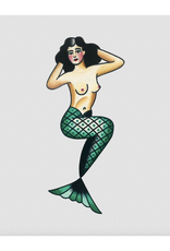 Traditional Mermaid Tattoo Pair