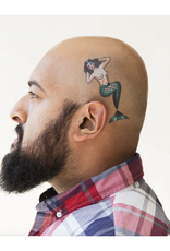 Traditional Mermaid Tattoo Pair