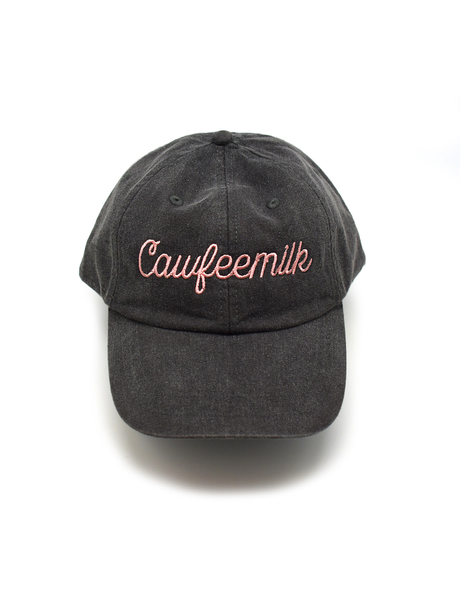 Cawfeemilk Black/Coral Dad Hat