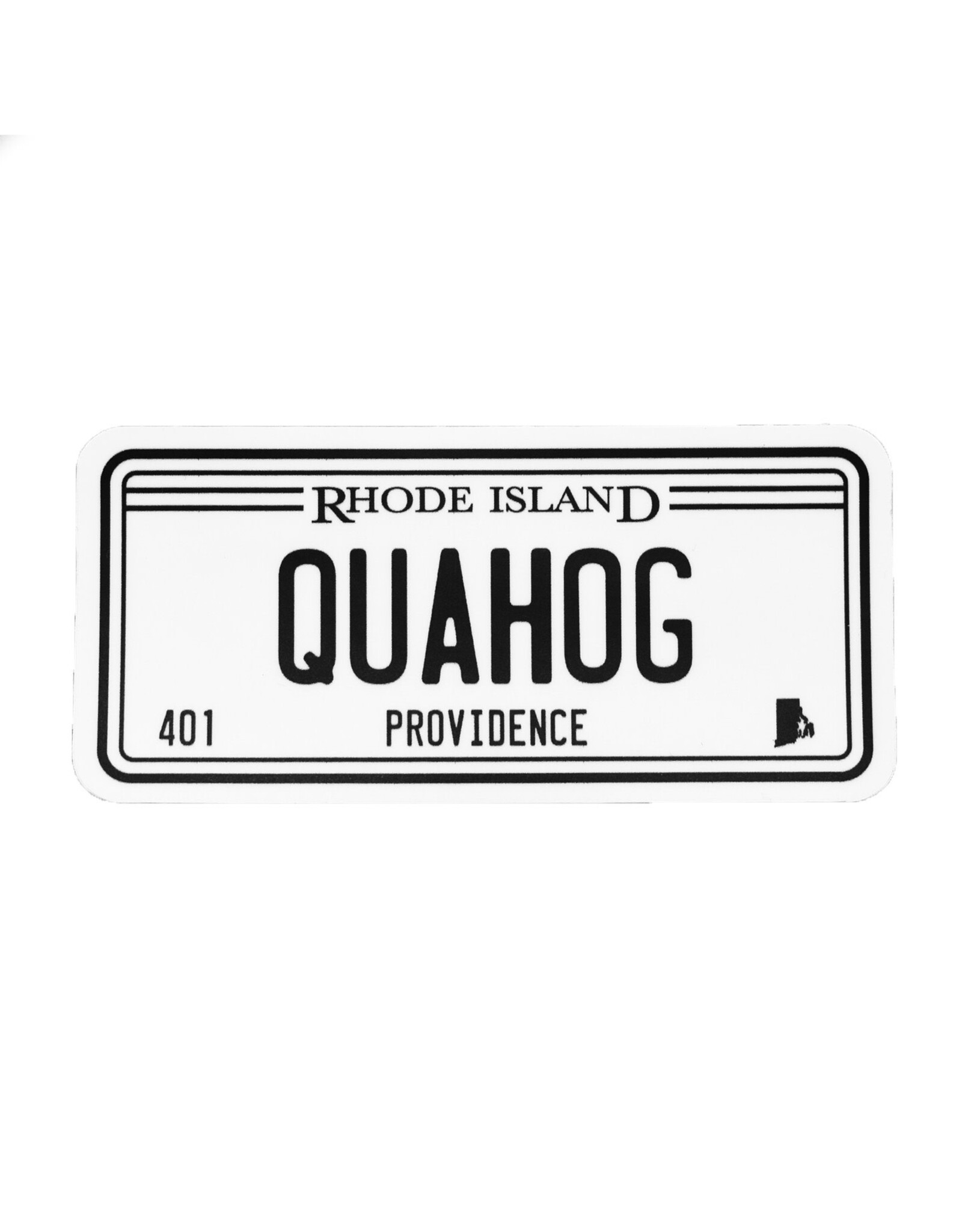 Providence, Rhode Island Quahog License Plate Sticker