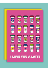 Love You a Latte Valentine Greeting Card