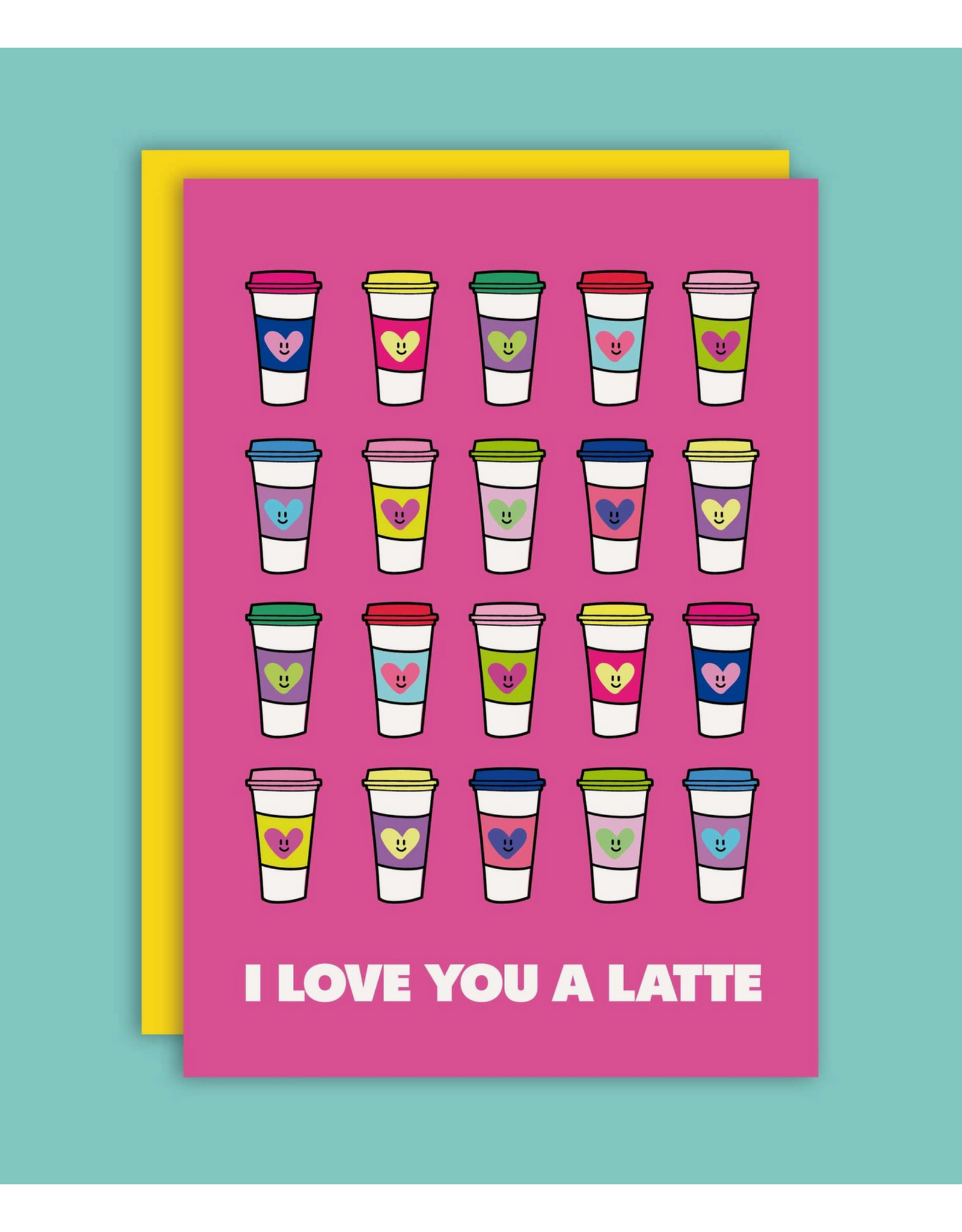Love You a Latte Valentine Greeting Card