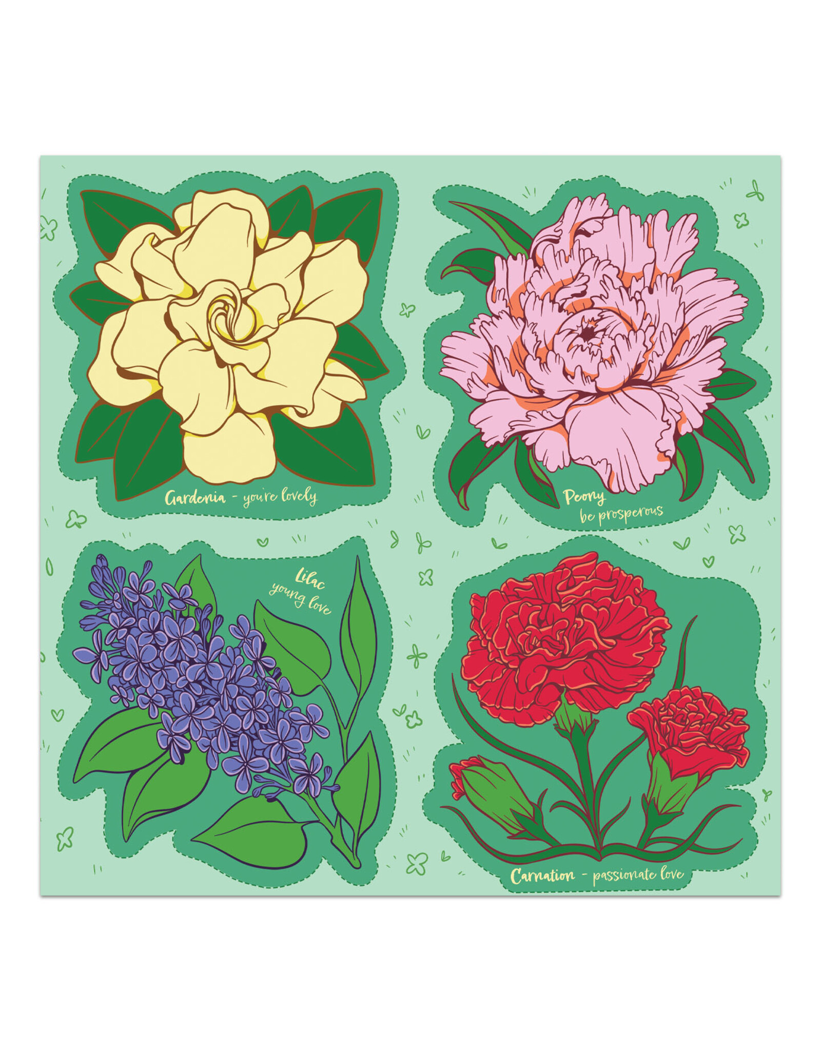 DIY Cut-Out Valentines - Flower Language