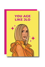 You Age Like JLo (Yellow) Greeting Card