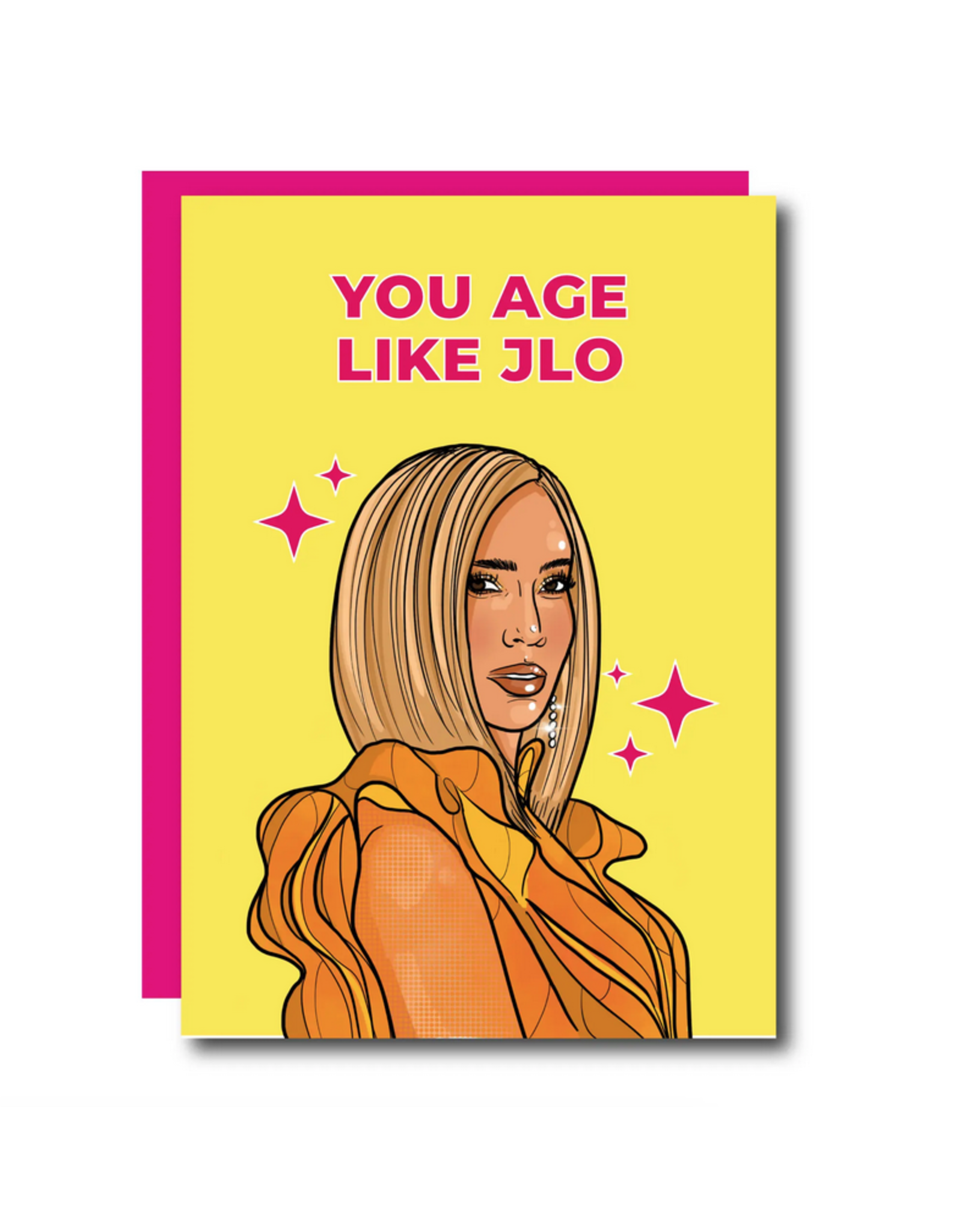 You Age Like JLo (Yellow) Greeting Card
