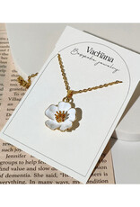 White Cherry Blossom Necklace