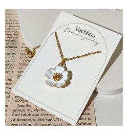White Cherry Blossom Necklace
