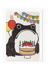 Happy Birthday Frog Greeting Card