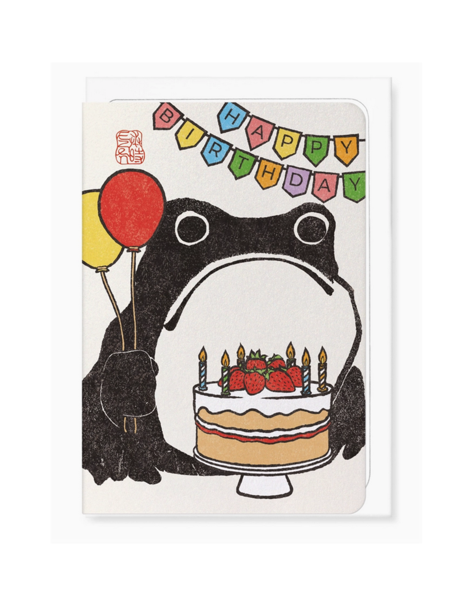 Happy Birthday Frog Greeting Card