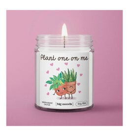 Soy Candle: Plant One On Me - Green Agave Cactus