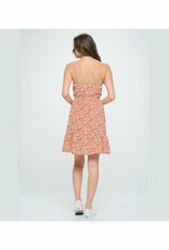 Floral Print Spaghetti Strap Dress