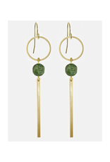 Lolly Green Quartz Earrings