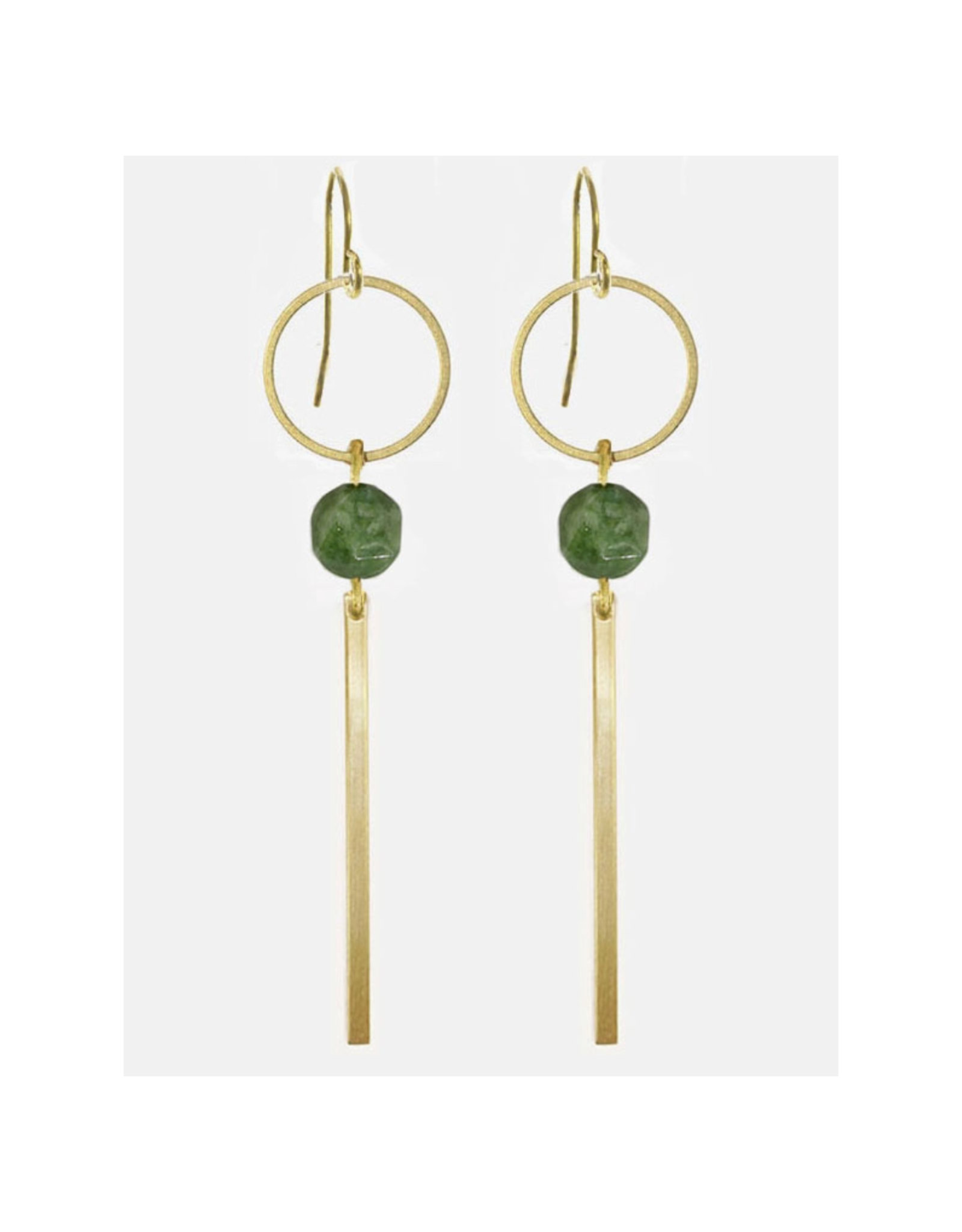 Lolly Green Quartz Earrings