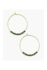 Turquoise Heishi Earrings