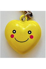 Yellow Smiley Heart Bell