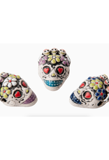 Large Flower Skull Bead (Assorted)