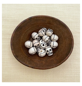 White Skull Bead