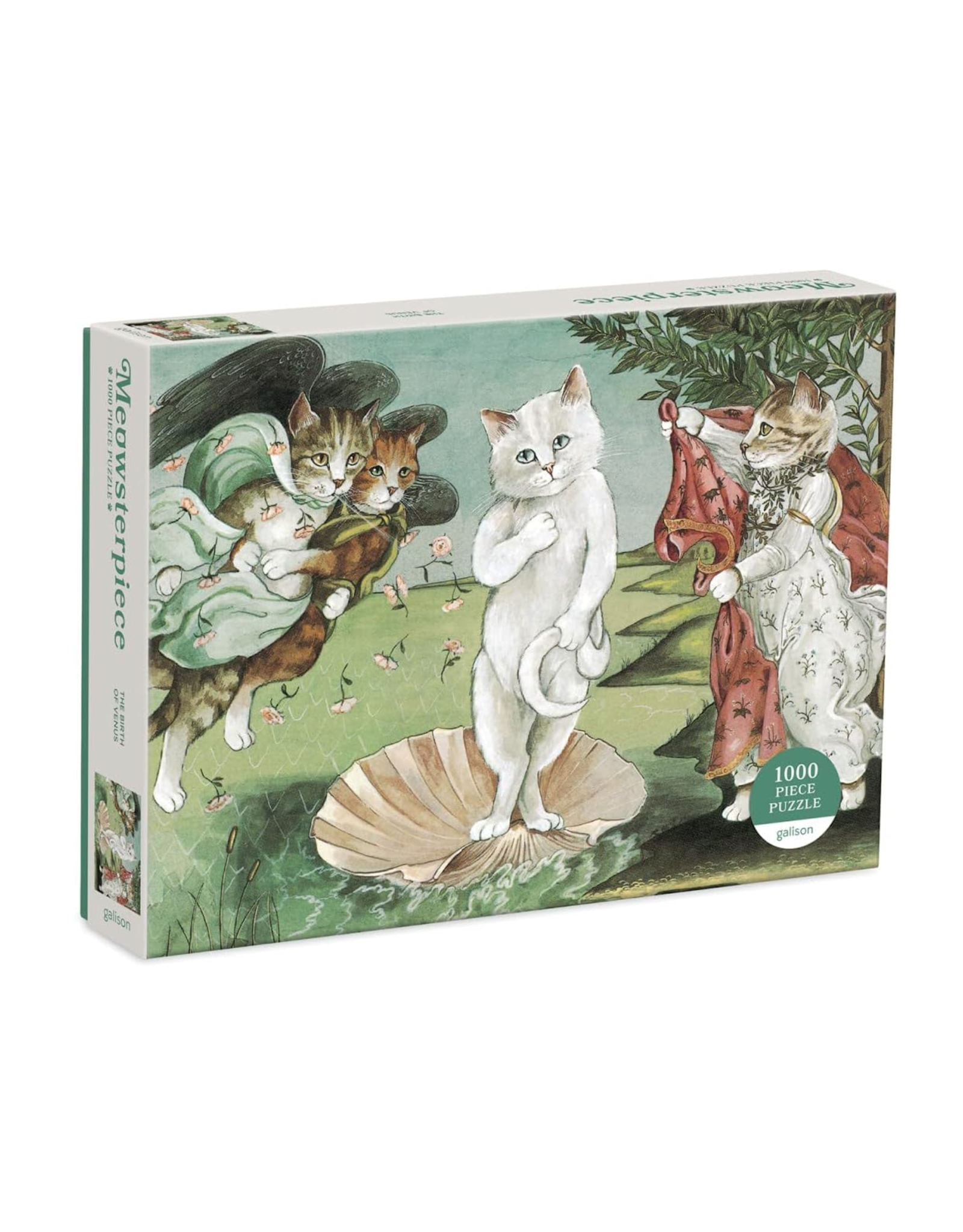 Birth of Venus Meowsterpiece 1000 Piece Puzzle