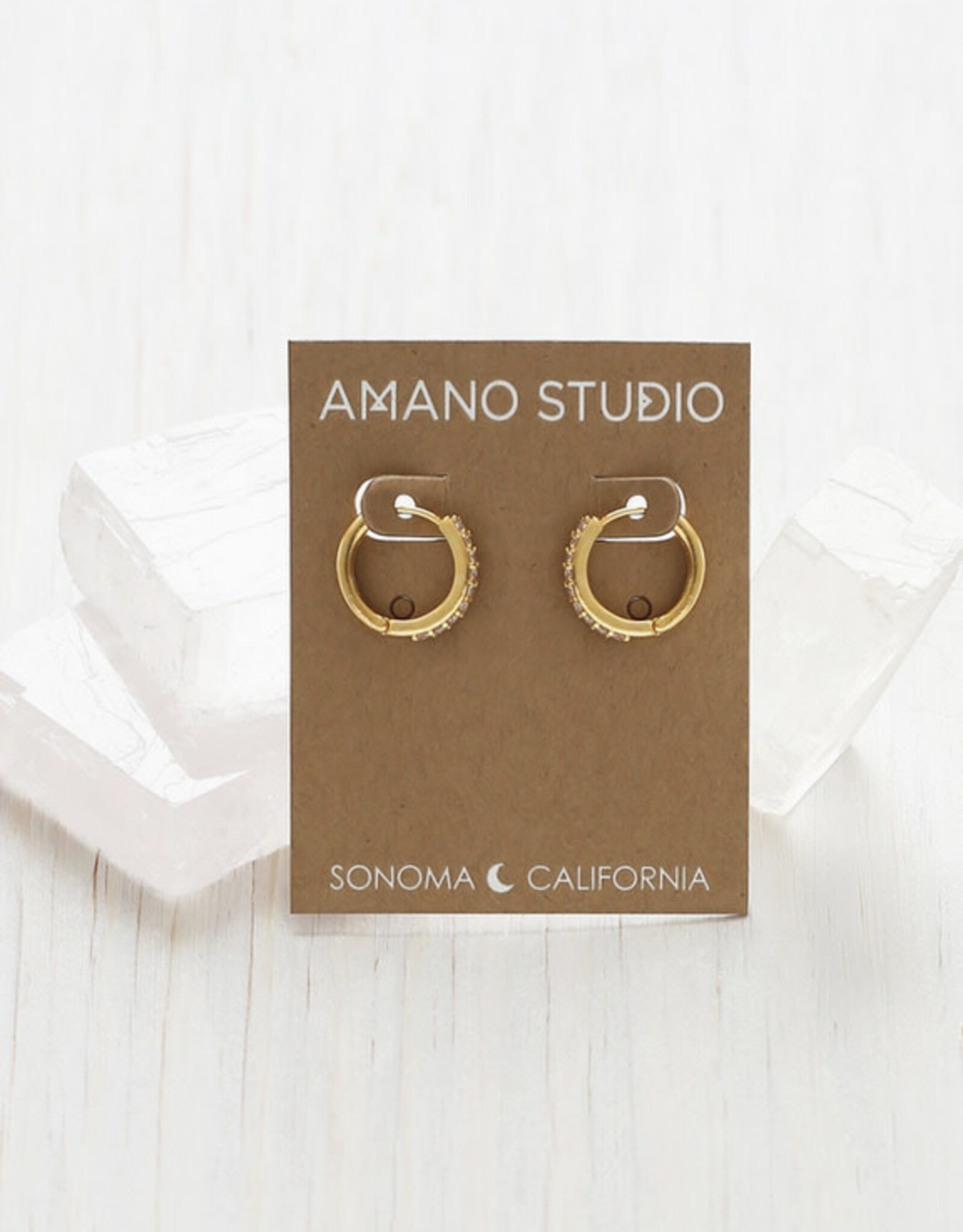 Crystal Hoop Earrings