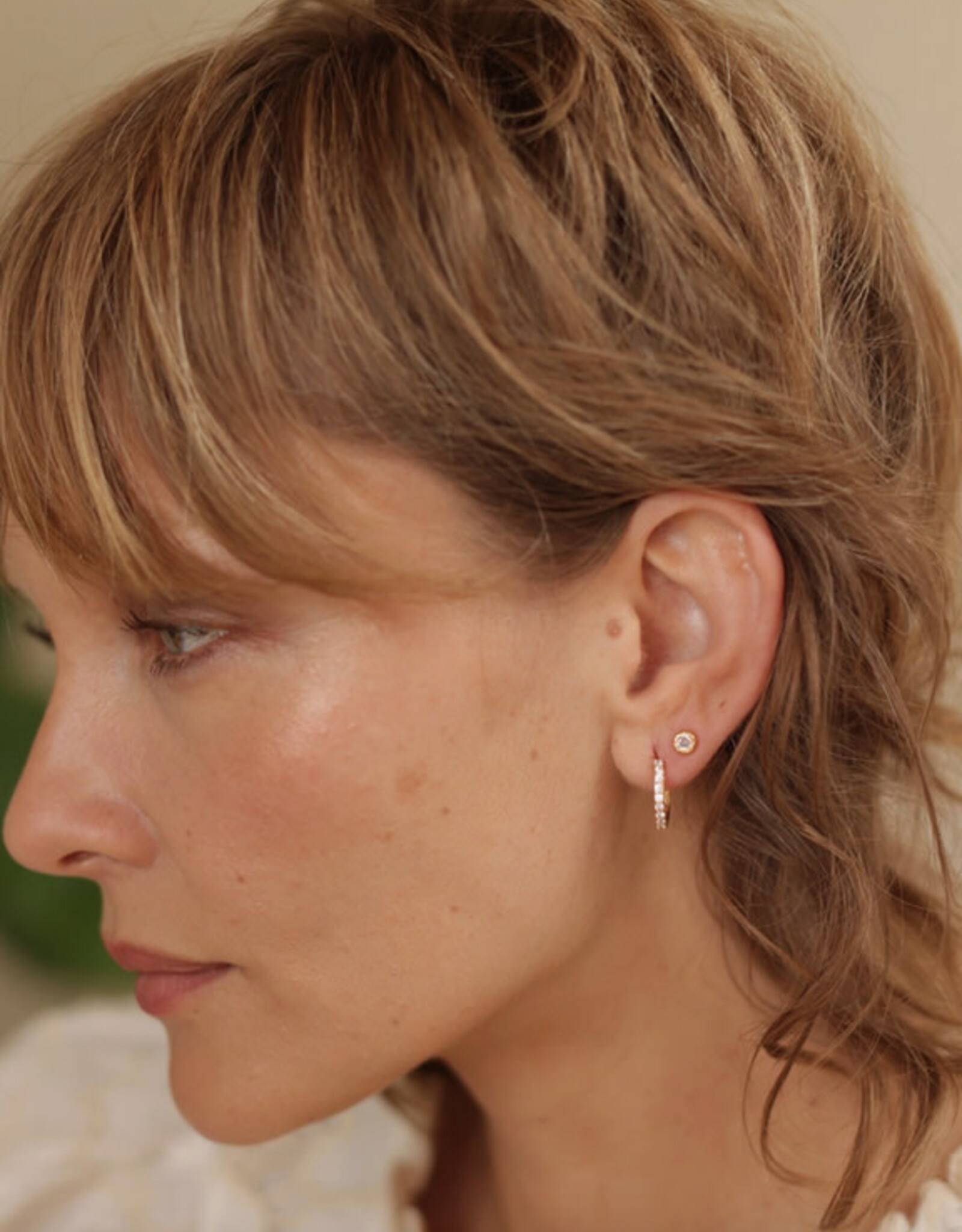 Crystal Hoop Earrings