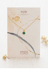 Emerald Birthstone Necklace - May