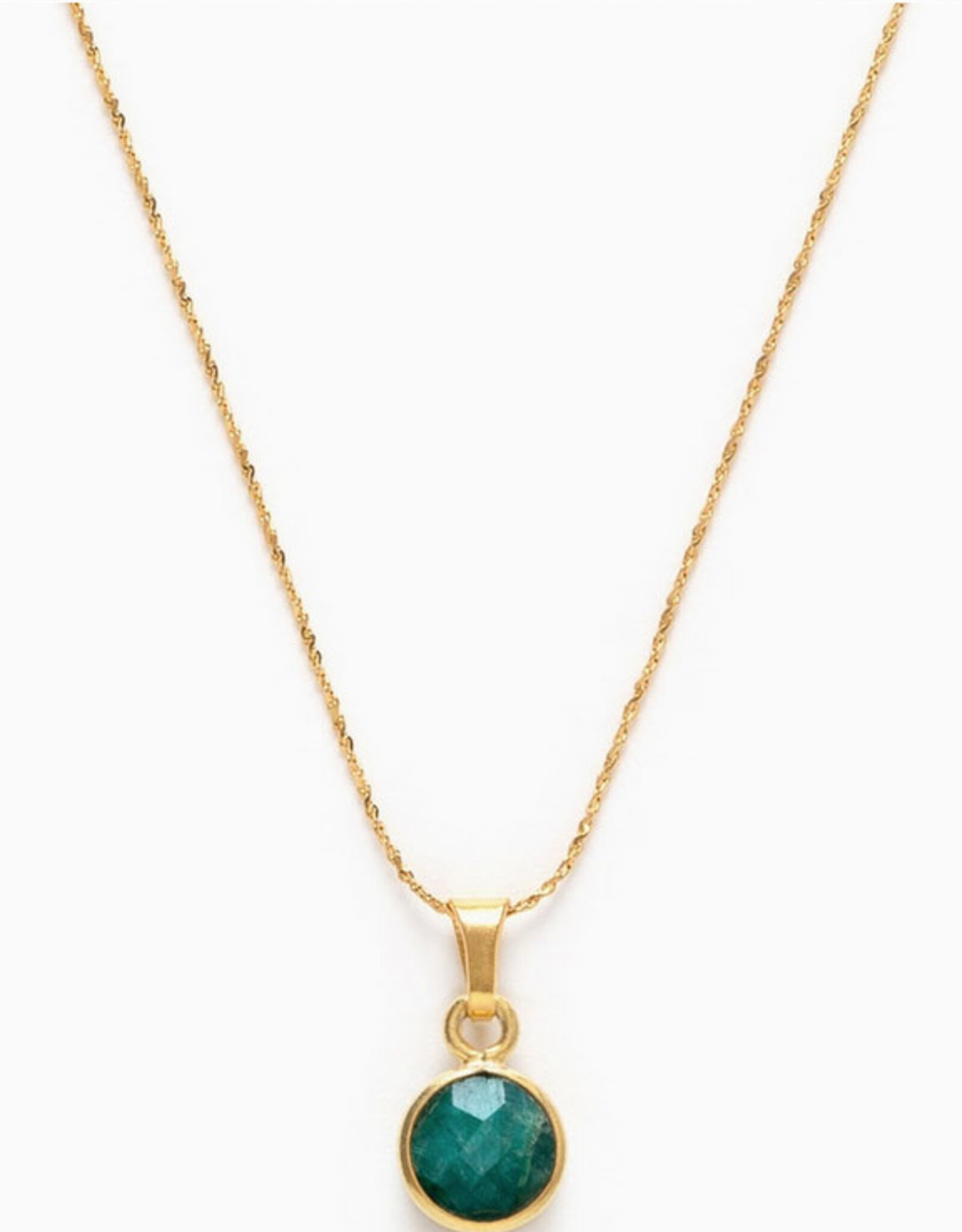 Emerald Birthstone Necklace - May