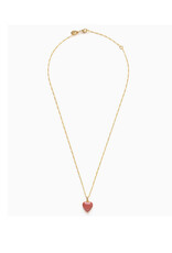 Small Heart Enamel Locket Necklace - Canyon Small Heart Enamel Locket Necklace - Canyon