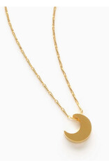 Tiny Crescent Moon Necklace