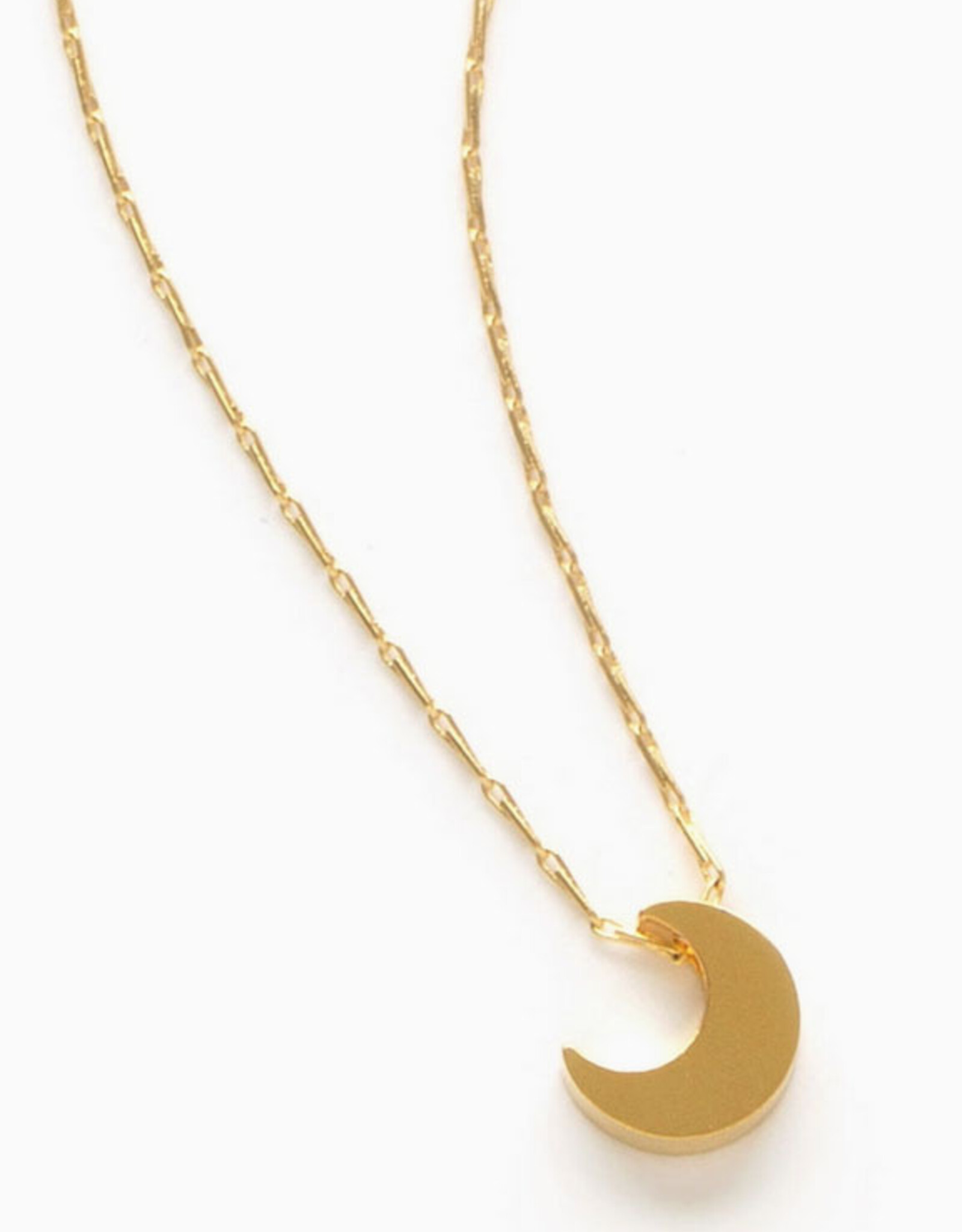 Tiny Crescent Moon Necklace