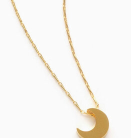 Tiny Crescent Moon Necklace