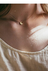Tiny Crescent Moon Necklace