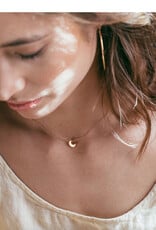 Tiny Crescent Moon Necklace