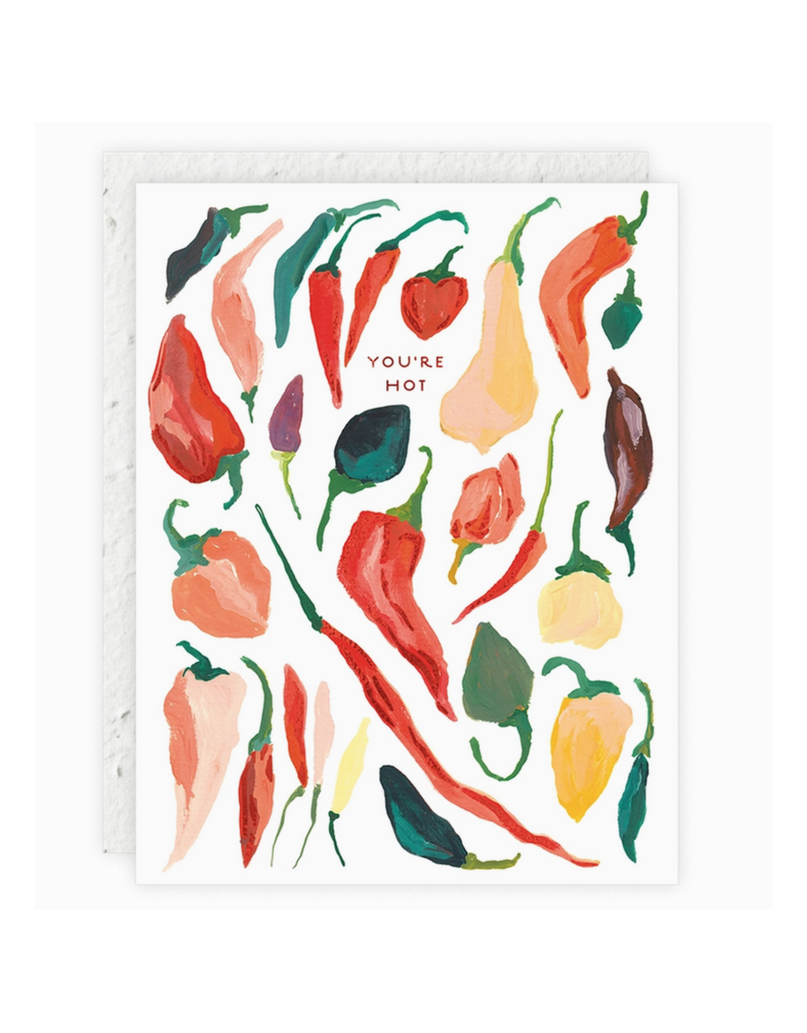 You're Hot Peppers Greeting Card
