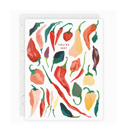You're Hot Peppers Greeting Card
