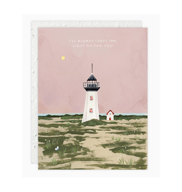 Lighthouse I'll Always Leave the Light On For You Greeting Card