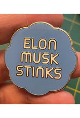 Elon Musk Stinks Enamel Pin