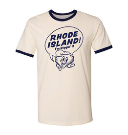 I'm Diggin' It Clancy Ringer T-Shirt (Natural/Navy) W-2XL*