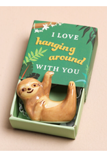 Hanging Around Sloth Tiny Matchbox